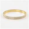 Western Anti Tarnish Steel Kada With Gold Plating