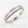 Western Anti Tarnish Steel Kada With Rhodium Plating