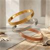 Western Anti Tarnish Steel Kada With Rose Gold Plating