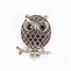 Western Birds Brooch With Mehndi Plating