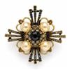 Western Trendy Brooch With Gold Plating