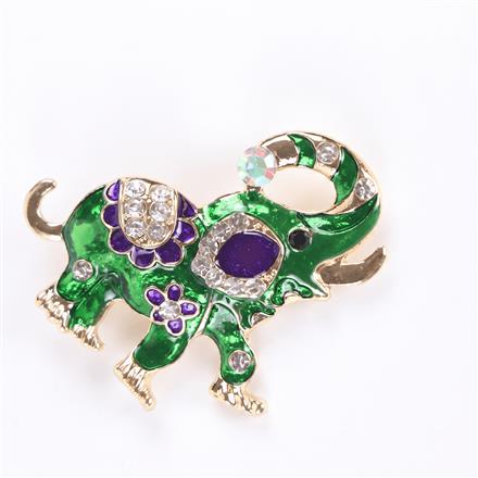 Western Birds Brooch With Gold Plating