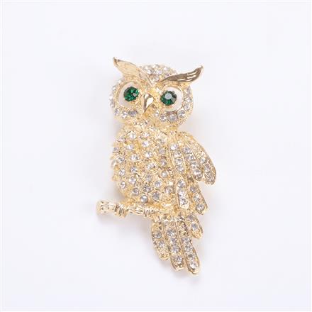 Western Birds Brooch With Gold Plating