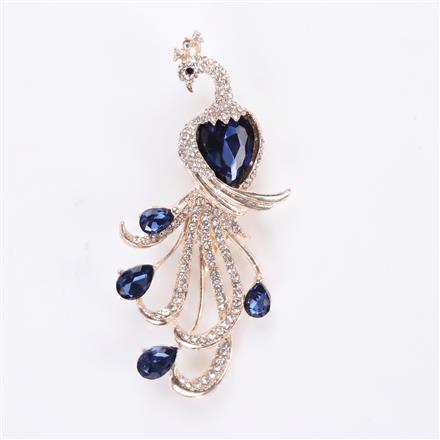 Western Birds Brooch With Gold Plating