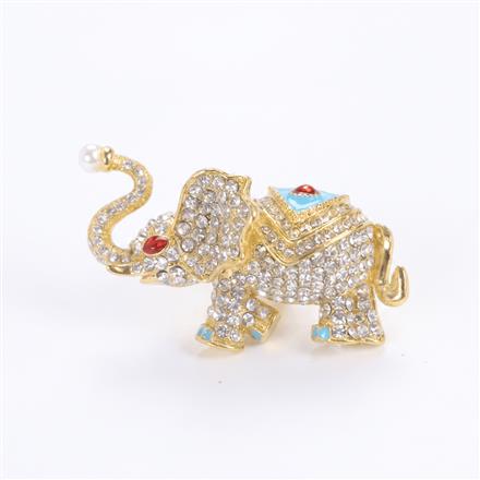 Western Birds Brooch With Gold Plating