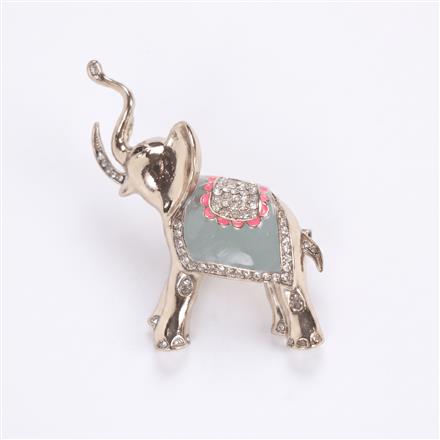 Western Birds Brooch With Gold Plating