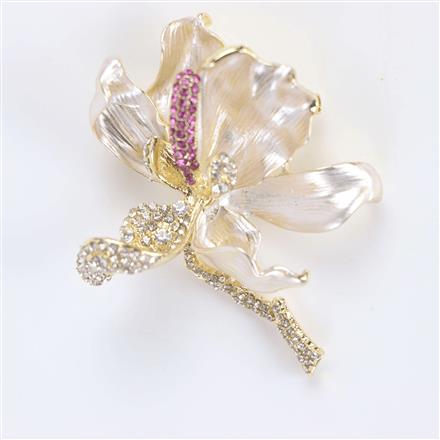 Western Trendy Brooch With Gold Plating