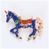 Western Birds Brooch With Gold Plating