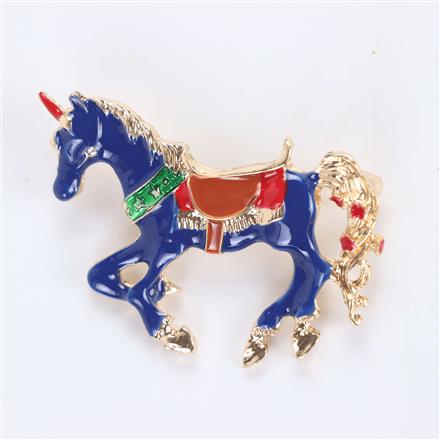 Western Birds Brooch With Gold Plating
