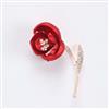Western Floral Brooch With Rose Gold Plating