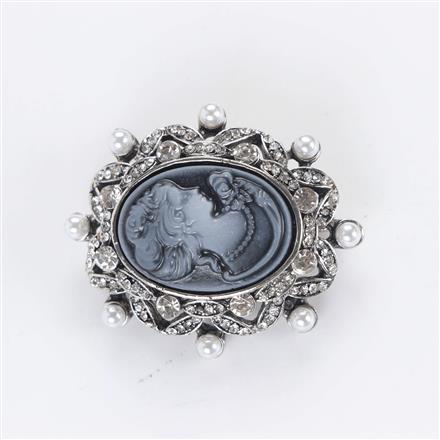 Western Trendy Brooch With Rhodium Plating