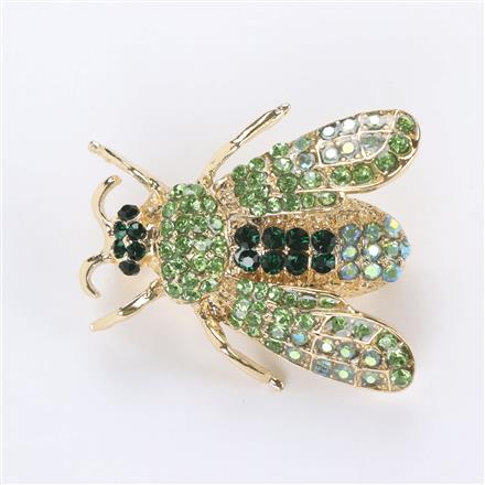 Western Birds Brooch With Gold Plating