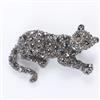 Western Birds Brooch With Black Plating