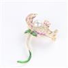 Western Trendy Brooch With Gold Plating