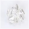 Western Floral Brooch With Rhodium Plating