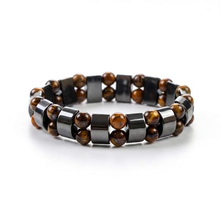 Western Unisex Stretchable Bracelet With Black Plating