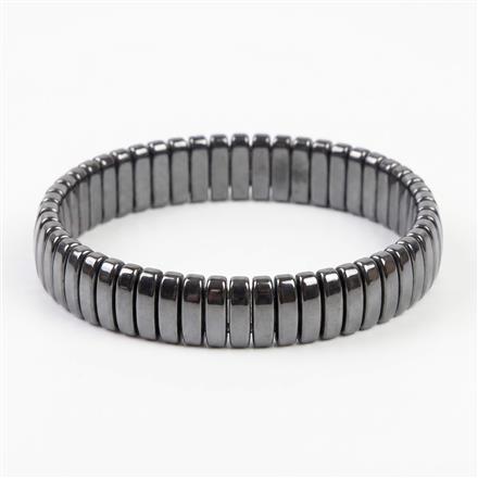 Western Unisex Stretchable Bracelet With Black Plating