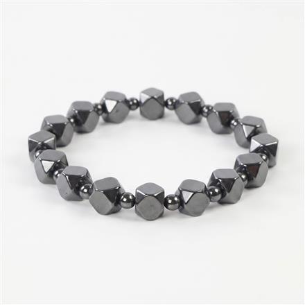 Western Unisex Stretchable Bracelet With Black Plating