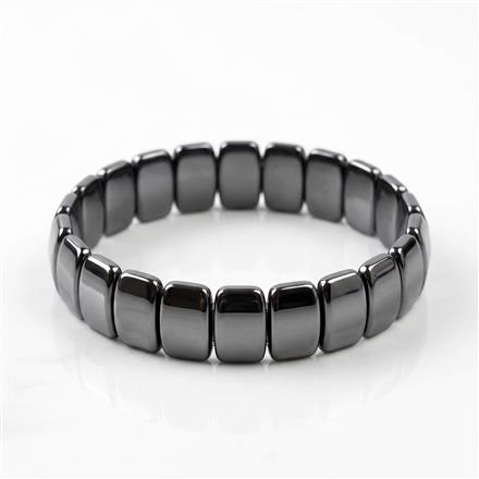 Western Unisex Stretchable Bracelet With Black Plating