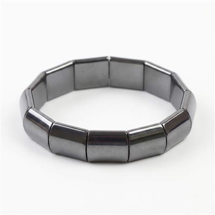 Western Unisex Stretchable Bracelet With Black Plating