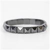 Western Unisex Stretchable Bracelet With Black Plating