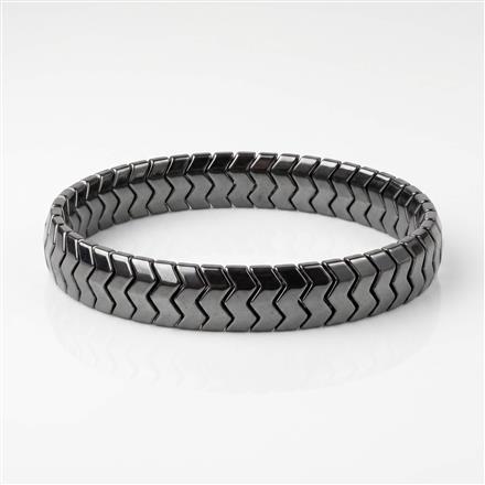 Western Unisex Stretchable Bracelet With Black Plating