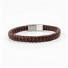 Western Unisex Leather Bracelet With Rhodium Plating