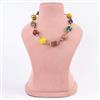 Western Beads Necklace With Rhodium Plating
