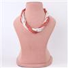 Western Beads Necklace With Rhodium Plating