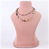 Western Beads Necklace With Rhodium Plating
