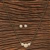 American Diamond Delicate Mangalsutra with Rhodium Plating 2 Tone Plating