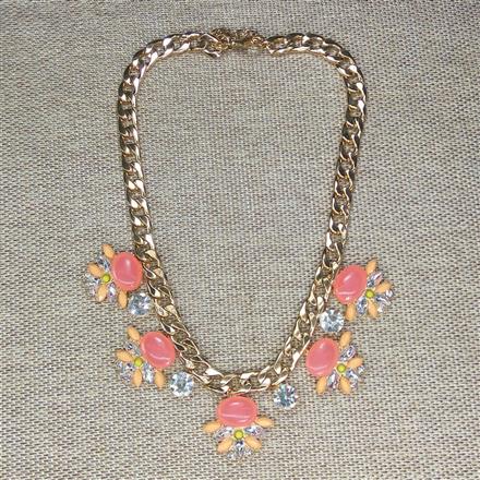 GOLD PLATED WESTERN STATEMENT NECKLACE