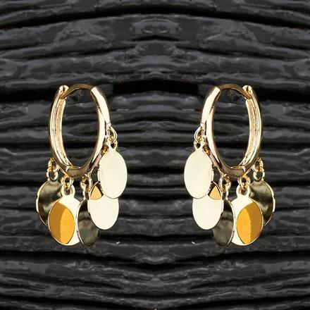 Western Plain Gold Earring
