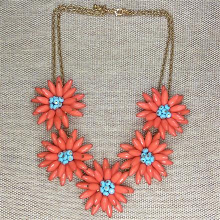 GOLD PLATED WESTERN STATEMENT NECKLACE