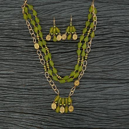 Western Long Necklace With Gold Plating