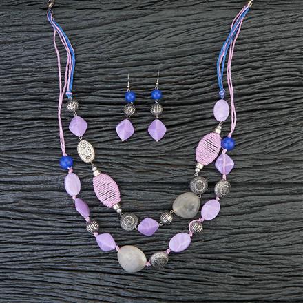 Western Fancy Mala With Oxidised Plating