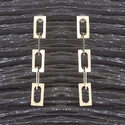 Western Long Earring With Gold Plating