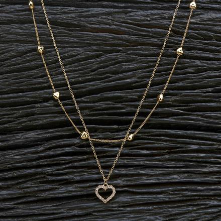 Western Heart Chain Pendant With Gold Plating