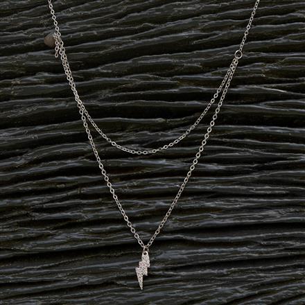 Western Classic Chain Pendant With Rhodium Plating
