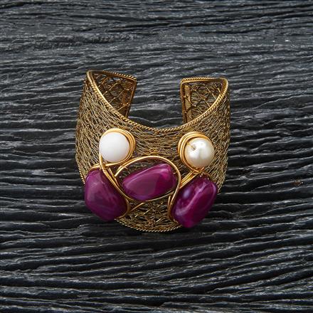 Western Fancy Kada With Mehndi Plating