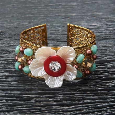 Western Fancy Kada With Mehndi Plating