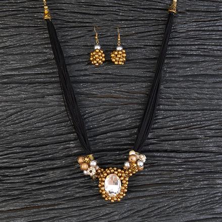 Western Fancy Necklace With Mehndi Plating