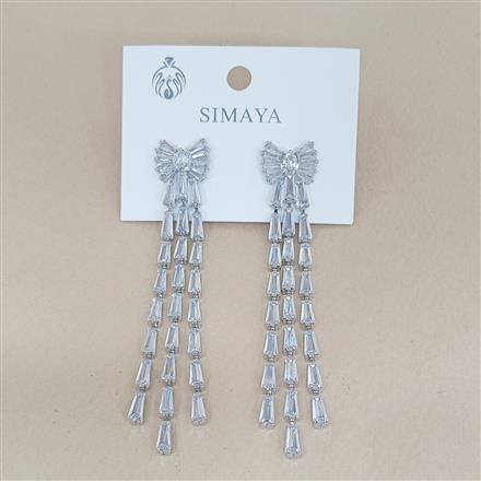 Western Long Earring With Gold Rhodium Rose Gold Plating