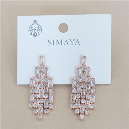 Western Short Earring With Gold Rhodium Rose Gold Plating