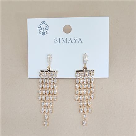 Western Short Earring With Gold Rose Gold Plating