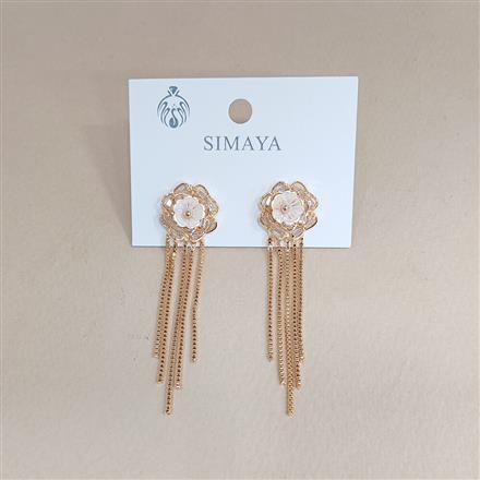 Western Trendy Earring With Gold Rhodium Rose Gold Plating