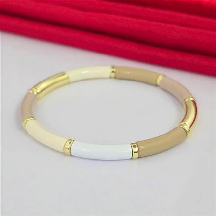 Western Stretchable Bracelet with Gold Plating