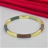 Western Stretchable Bracelet with Gold Plating