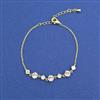 Western Adjustable Bracelet With Gold Plating Rhodium Plating