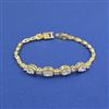 Western Openable Bracelet With Gold Plating Rhodium Plating
